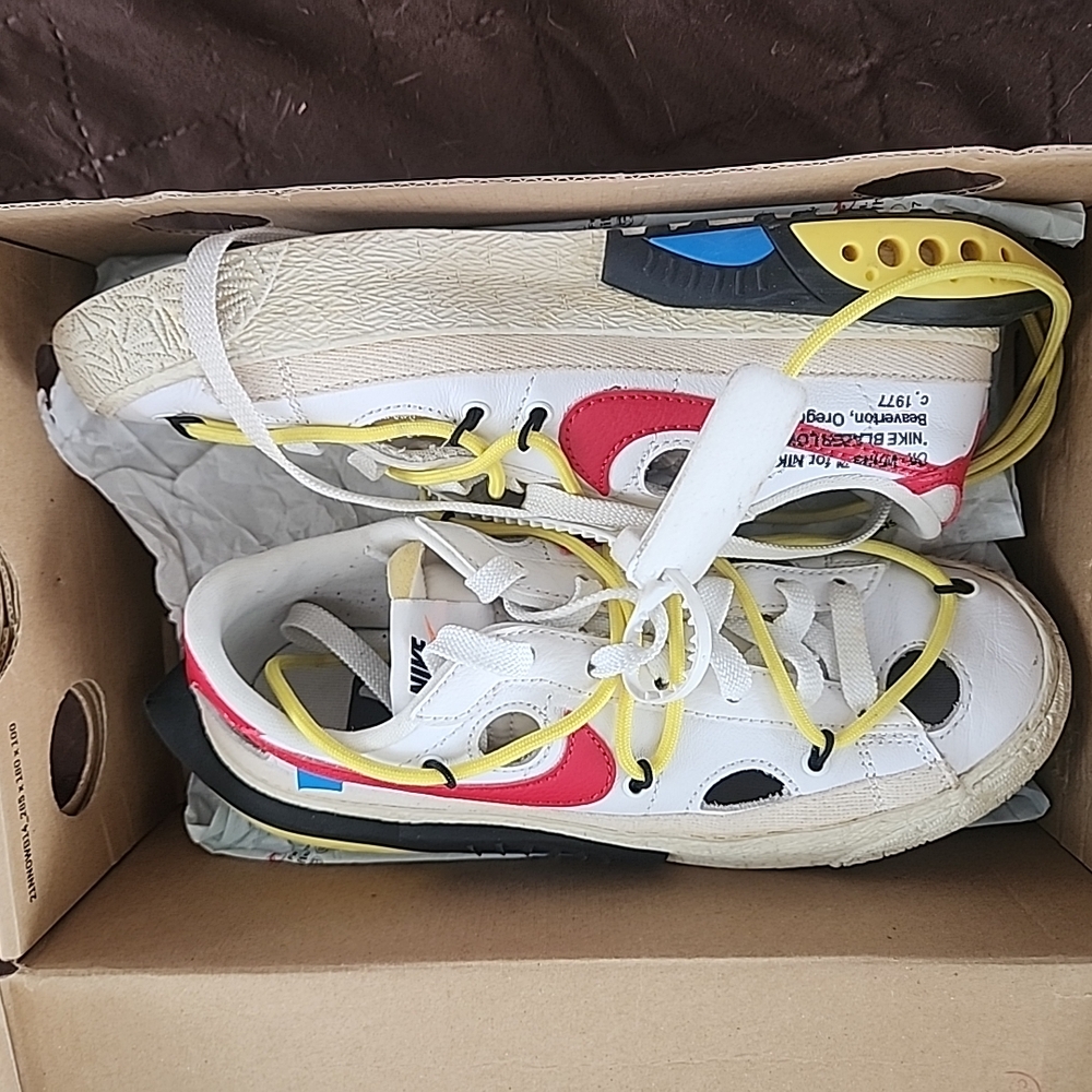 Off White Nike Blazers Size 4.5M